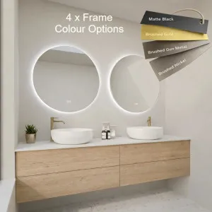 Gun Metal, 900mm by Luxe Mirrors, a Vanity Mirrors for sale on Style Sourcebook