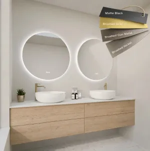 Brushed Nickel, 800mm by Luxe Mirrors, a Vanity Mirrors for sale on Style Sourcebook