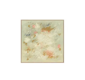 Hand-Painted Whispers in Blush Wall Art Canvas 120cm x 120cm by Luxe Mirrors, a Prints for sale on Style Sourcebook