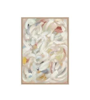 Hand-Painted Gentle II Motion Wall Art Canvas 70cm x 100cm by Luxe Mirrors, a Prints for sale on Style Sourcebook