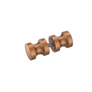 Industry Shower Door Knob IEK8 Brushed Rose Gold by Estelle, a Door Hardware for sale on Style Sourcebook