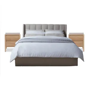 Quinn Natural Three Piece Bedroom Set - Mocka by Mocka., a Beds & Bed Frames for sale on Style Sourcebook