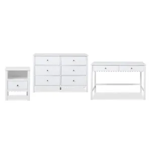 Maisie Three Piece Bedroom Set - White - Mocka by Mocka., a Beds & Bed Frames for sale on Style Sourcebook
