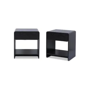 Owen Bedside Table - Black Bundle - Mocka by Mocka., a Side Table for sale on Style Sourcebook