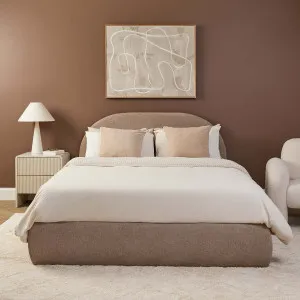 Tanner Storage Queen Bed - Beige - Mocka by Mocka., a Beds & Bed Frames for sale on Style Sourcebook
