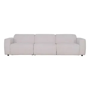 Nevada 3 Seater Recliner Sofa in Domino Marshmallow by OZ Design, a Sofas for sale on Style Sourcebook