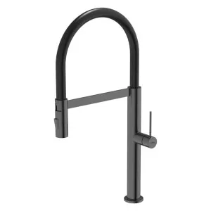 Abey 304 Chef Pull Out Kitchen Mixer Tap with Dual Spray Black Pearl KTA019-BP by Abey, a Kitchen Taps & Mixers for sale on Style Sourcebook