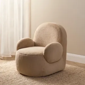 Teddy Bear Swivel Chair - Cream - Mocka by Mocka., a Chairs for sale on Style Sourcebook