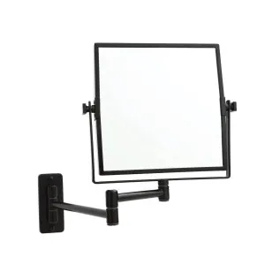 Thermogroup Ablaze 200x200 1&5x Magnification Bathroom Shaving Mirror - Matte Black S15SMB by Thermogroup, a Mirrors for sale on Style Sourcebook
