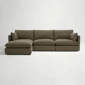 Loft Mini Left Chaise Sofa, Luxe Green, by Lounge Lovers by Lounge Lovers, a Sofas for sale on Style Sourcebook