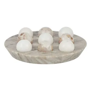 Atamai Game 24x8cm in White / Beige by OZ Design, a Vases & Jars for sale on Style Sourcebook