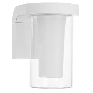 Havit Otaner Aluminium Cylinder Outdoor LED Wall Light - White by Havit, a Wall Lighting for sale on Style Sourcebook