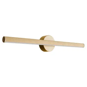 Calibo Aeris 600mm Slimline Fluted Wall Light - Gold by Calibo, a Wall Lighting for sale on Style Sourcebook