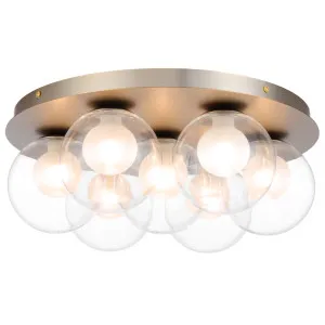 Telbix Mosari Modern 7 Light Ceiling Light - Gold by Telbix, a Lighting for sale on Style Sourcebook