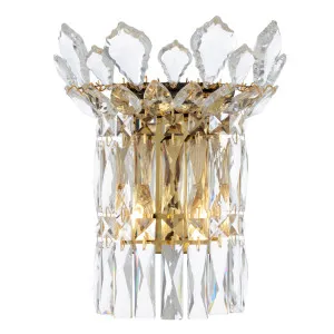 Telbix Virell Modern Luxe Crystal Wall Light - Gold by Telbix, a Wall Lighting for sale on Style Sourcebook