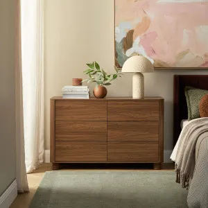 Ziggy Six Drawers - Walnut - Mocka by Mocka., a Dressers & Chests of Drawers for sale on Style Sourcebook