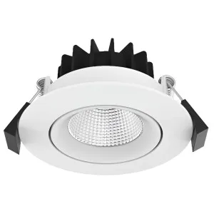 3A 10W Interchangeable Fixed & Tilted Recessed LED Downlight - White by 3A, a Lighting for sale on Style Sourcebook