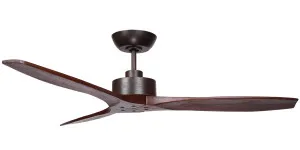 Fanco Wynd 54" DC Ceiling Fan with Remote - Oil Rubbed Bronze with Walnut by Fanco, a Ceiling Fans for sale on Style Sourcebook