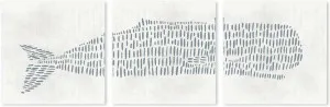 Abstract Whale, Set Of 3 by Gioia Wall Art, a Prints for sale on Style Sourcebook