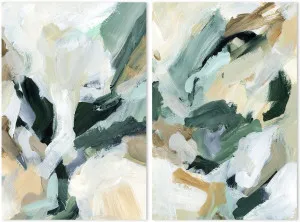 Green And Mustard Abstract, Set Of 2 by Gioia Wall Art, a Prints for sale on Style Sourcebook