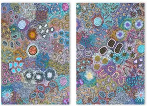 My Grandmother's Country, Set Of 2 by Gioia Wall Art, a Aboriginal Art for sale on Style Sourcebook