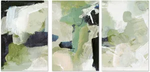 Green Abstract, Set Of 3 by Gioia Wall Art, a Prints for sale on Style Sourcebook