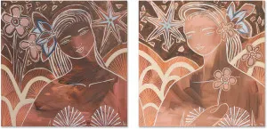 Soul Sisters, Style A & B, Rhodanite And Garnet, Set Of 2 by Gioia Wall Art, a Prints for sale on Style Sourcebook