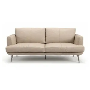 Delma 2.5 Seater Leather Sofa, Cappucino White by Schots, a Sofas for sale on Style Sourcebook