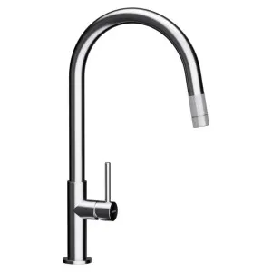 Abey Schock Talia Pull Out Kitchen Mixer Tap with Jet Spray Stainless Steel 536120 by Abey, a Kitchen Taps & Mixers for sale on Style Sourcebook