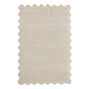 Scalloped Rug 190x280cm in White by OZ Design, a Contemporary Rugs for sale on Style Sourcebook