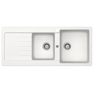 Abey Schock Typos 1 and 3/4 Bowl Topmount Sink with Drainer TD200WR by Abey, a Kitchen Sinks for sale on Style Sourcebook