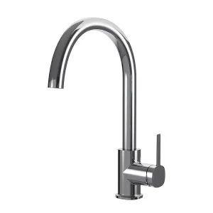 SYMMETRY Gooseneck Sink Mixer Polished Stainless Steel by Highgrove Bathrooms, a Bathroom Taps & Mixers for sale on Style Sourcebook