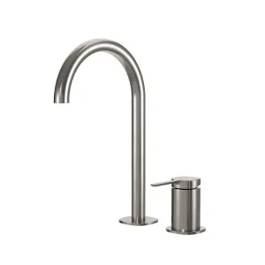 SYMMETRY Hob Mixer Set & Swivel Spout 175mm Brushed Nickel by Highgrove Bathrooms, a Bathroom Taps & Mixers for sale on Style Sourcebook