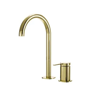 SYMMETRY Hob Mixer Set & Swivel Spout 175mm Champagne Gold by Highgrove Bathrooms, a Bathroom Taps & Mixers for sale on Style Sourcebook