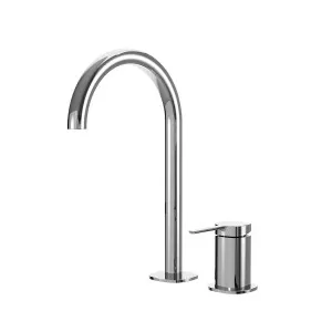 SYMMETRY Hob Mixer Set & Swivel Spout 175mm Polished Stainless Steel by Highgrove Bathrooms, a Bathroom Taps & Mixers for sale on Style Sourcebook