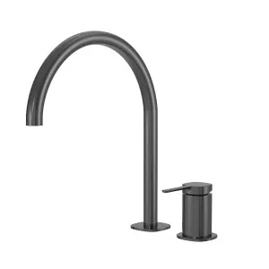 SYMMETRY Hob Mixer Set & Swivel Spout 260mm Gunmetal by Highgrove Bathrooms, a Bathroom Taps & Mixers for sale on Style Sourcebook