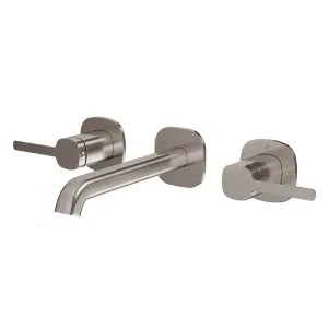 SYMMETRY In-Wall Top Lever Assemblies & 180mm Spout Kit Brushed Nickel by Highgrove Bathrooms, a Bathroom Taps & Mixers for sale on Style Sourcebook
