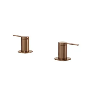SYMMETRY Quarter Turn Lever Basin Tap Set Titanium Bronze by Highgrove Bathrooms, a Bathroom Taps & Mixers for sale on Style Sourcebook