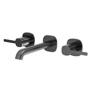 SYMMETRY In-Wall Top Lever Assemblies & 180mm Spout Kit Gunmetal by Highgrove Bathrooms, a Bathroom Taps & Mixers for sale on Style Sourcebook
