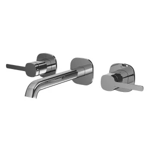 SYMMETRY In-Wall Top Lever Assemblies & 180mm Spout Kit Polished Stainless Steel by Highgrove Bathrooms, a Bathroom Taps & Mixers for sale on Style Sourcebook