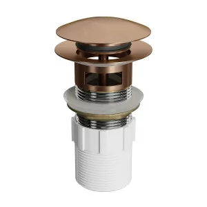 DOME POP UP Waste with Overflow Titanium Bronze 32x80mm by Highgrove Bathrooms, a Traps & Wastes for sale on Style Sourcebook