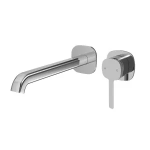 SYMMETRY In Wall Mixer & 220mm Spout Kit with Individual Wall Plate Polished Stainless Steel by Highgrove Bathrooms, a Bathroom Taps & Mixers for sale on Style Sourcebook