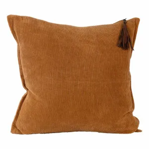 Hudson Feather Fill Cushion 60x60cm in Mustard by OZ Design, a Cushions, Decorative Pillows for sale on Style Sourcebook