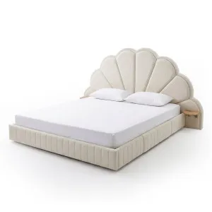 Clove King Storage Bed Base Set in Warm Beige by Luxo Furniture, a Beds & Bed Frames for sale on Style Sourcebook