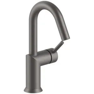 Fantini Nostromo Gooseneck Basin Mixer - Matte Gun Metal 42P51804WFZ by Fantini, a Kitchen Taps & Mixers for sale on Style Sourcebook