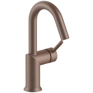 Fantini Nostromo Gooseneck Basin Mixer - Matte Copper 42P91804WFZ by Fantini, a Kitchen Taps & Mixers for sale on Style Sourcebook