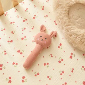 Soft Cotton Bunny Rattle - Pink - Mocka by Mocka., a Cots & Bassinets for sale on Style Sourcebook