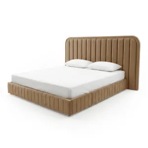 Maren Queen Storage Bed Base Set in Mocha Brown by Luxo Furniture, a Beds & Bed Frames for sale on Style Sourcebook