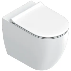 Catalano Sfera Wall Faced Toilet Pan With Slim Seat Matte White SFERAWFPOSMW by Catalano, a Toilets & Bidets for sale on Style Sourcebook