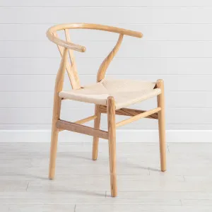 Muse Replica Wishbone Dining Chair Natural by Muse, a Dining Chairs for sale on Style Sourcebook